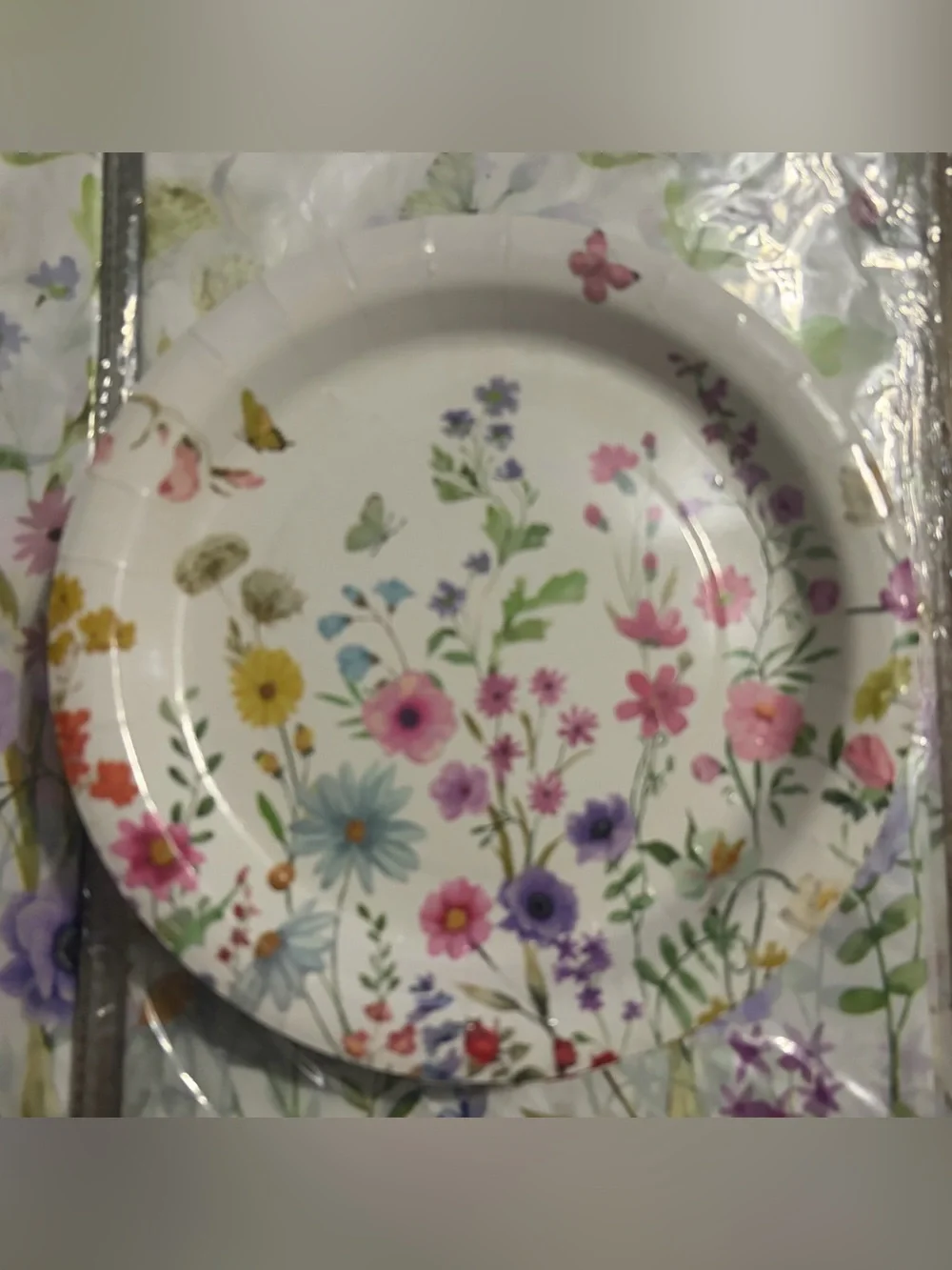Floral Garden Party Set - Mixed Pastel Floral & Butterfly Design.
